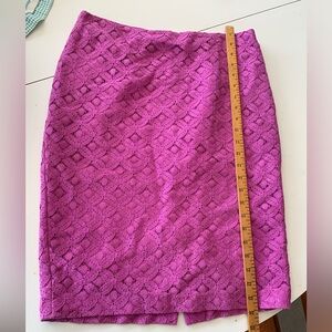 Ann Taylor Cutout Skirt-Mulberry-Size 6